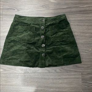 suede mini skirt